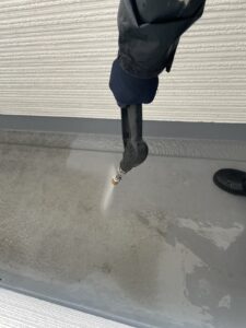 ベランダの床の洗浄