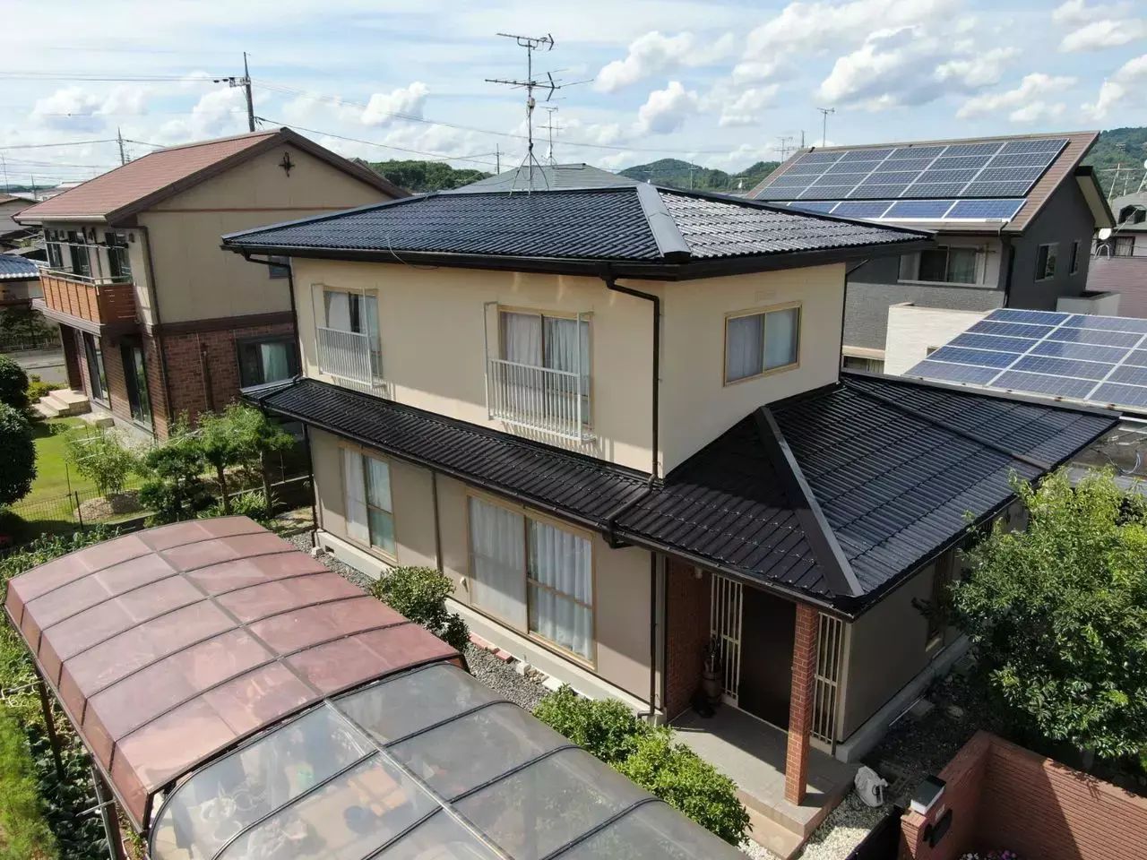 岡山県赤磐市_外壁塗装_ツートンカラーでスタイリッシュに！遮熱＆無機フッ素で長持ち🏠✨